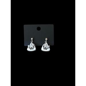 Norse viking ship earrings